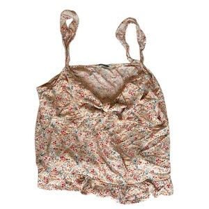 XL Floral cropped Tank